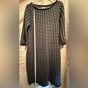 Black and White Houndstooth Dress